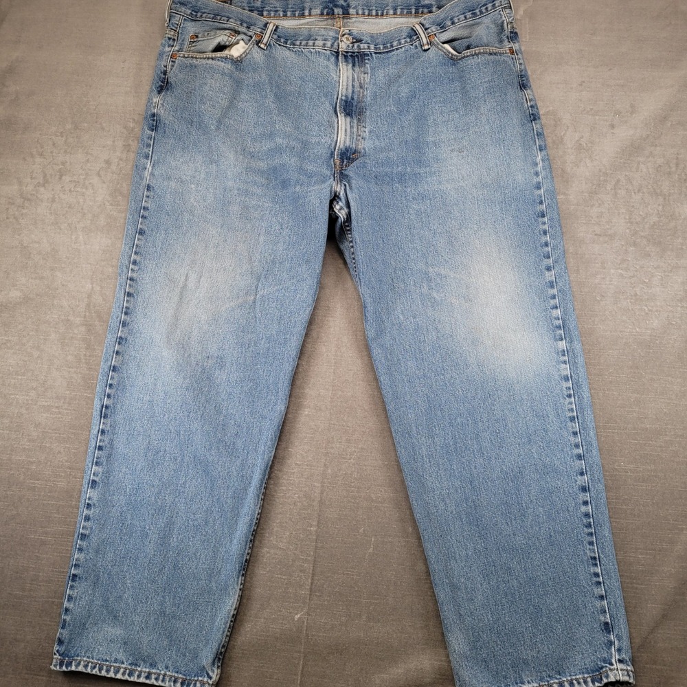 Levi's 550 Y2K Relaxed Fit Mens Jeans Blue Denim Actual Size 46x30